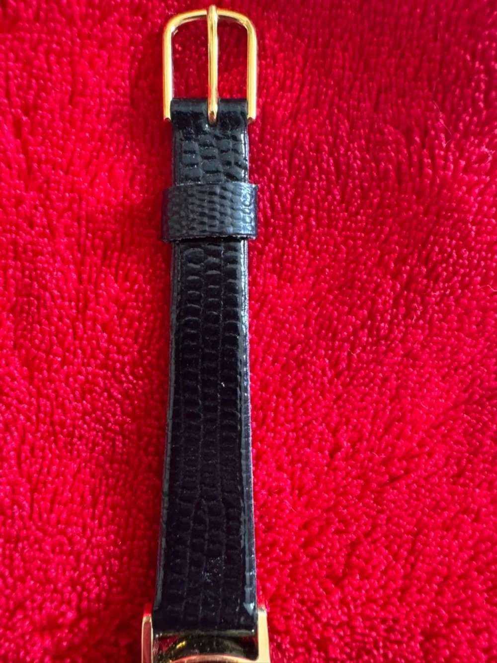 Kodak Gold Dial Watch with Black Strap